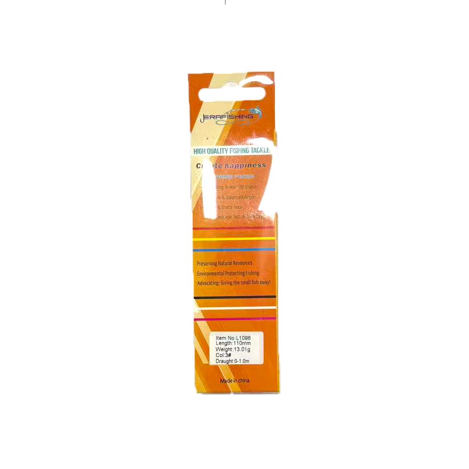 Воблер составной "ERAFISHIG" WEIGHT: 13.01g, LENGTH:110mm №：L1096 COL:3#