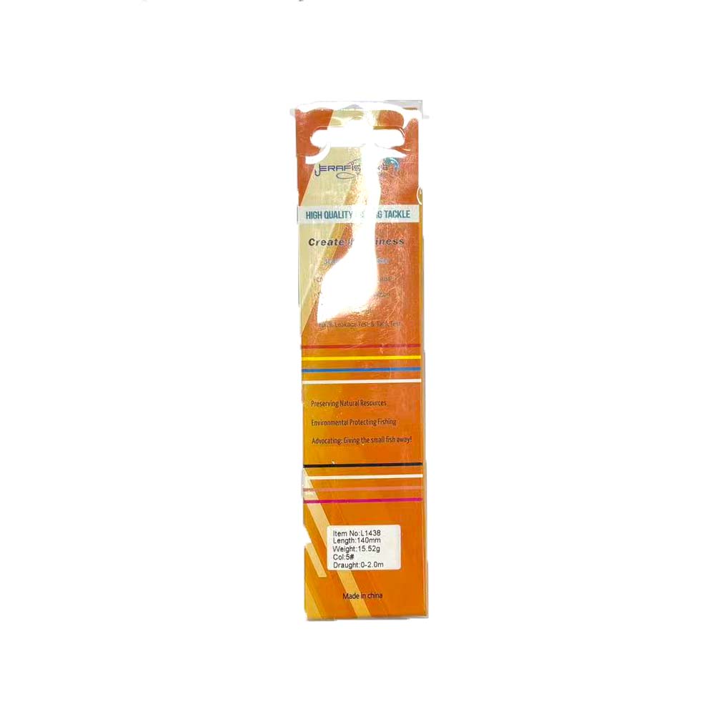 Воблер составной "ERAFISHIG" WEIGHT: 15.52g, LENGTH:140mm №：L1438 COL:5#